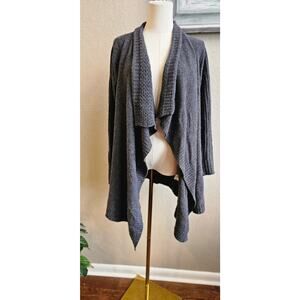 Velvet 100% Cashmere Open Front Waterfall Draping Sweater Women Small Medium